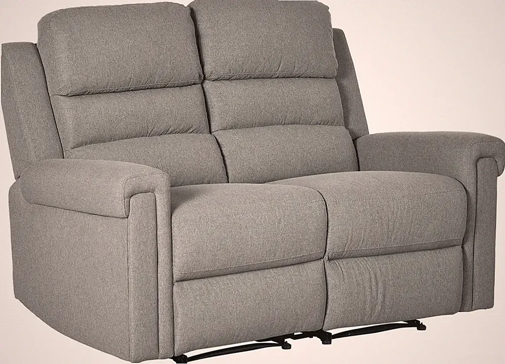 HOM 2 Seater Recliner Sofa with Manual Pull Tab, Fabric Reclining Sofa